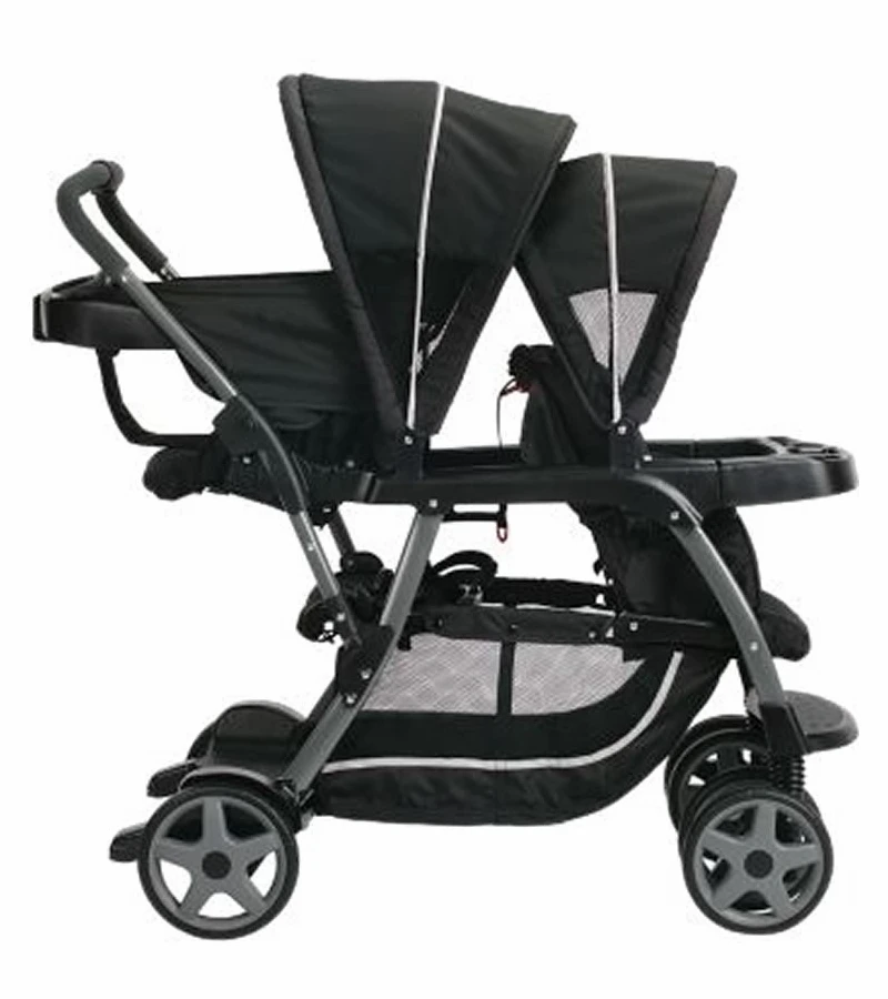 Graco Ready2Grow Click Connect Duo Stroller - Onyx 4 Graco Ready2Grow Click Connect Duo Stroller - Onyx - Image 2