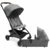 Joolz Aer Lightweight Compact Stroller + Bassinet Bundle - Delightful Grey -Babyzen || Baby Jogger Shop joolz aer lightweight compact stroller bassinet bundle delightful grey 261