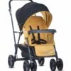 Joovy Caboose Sit And Stand Tandem Double Stroller - Graphite / Amber -Babyzen || Baby Jogger Shop joovy caboose sit and stand tandem double stroller graphite amber 95