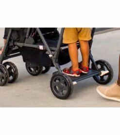 Joovy Caboose Sit And Stand Tandem Double Stroller - Graphite / Amber -Babyzen || Baby Jogger Shop joovy caboose sit and stand tandem double stroller graphite amber 98