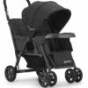 Joovy Caboose Too Sit And Stand Tandem Double Stroller - Graphite / Black -Babyzen || Baby Jogger Shop joovy caboose too sit and stand tandem double stroller graphite black 150