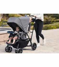 Joovy Caboose UL Double Stroller - Jet -Babyzen || Baby Jogger Shop joovy caboose ul double stroller jet 152