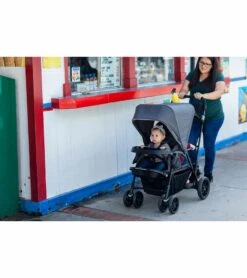 Joovy Caboose UL Double Stroller - Jet -Babyzen || Baby Jogger Shop joovy caboose ul double stroller jet 155