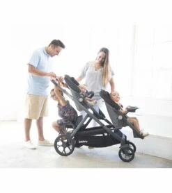 Joovy Qool Single To Double Stroller - Black Melange -Babyzen || Baby Jogger Shop joovy qool single to double stroller black melange 32