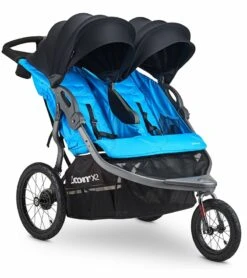 Joovy Zoom X2 Lightweight Jogging Side By Side Double Stroller - Glacier