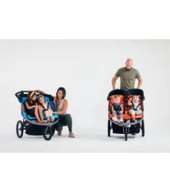 Joovy Zoom X2 Lightweight Jogging Side By Side Double Stroller - Glacier -Babyzen || Baby Jogger Shop joovy zoom x2 lightweight jogging side by side double stroller glacier 33