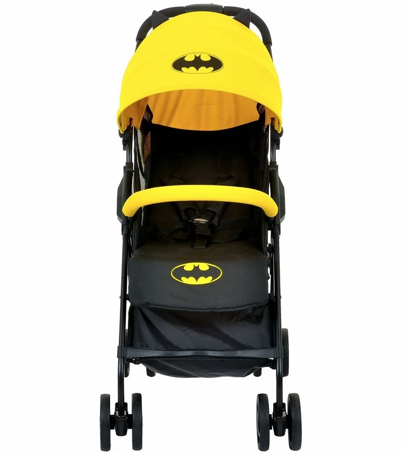 KidsEmbrace DC Comics Batman Lightweight Compact Stroller - Yellow 6 KidsEmbrace DC Comics Batman Lightweight Compact Stroller - Yellow - Image 4