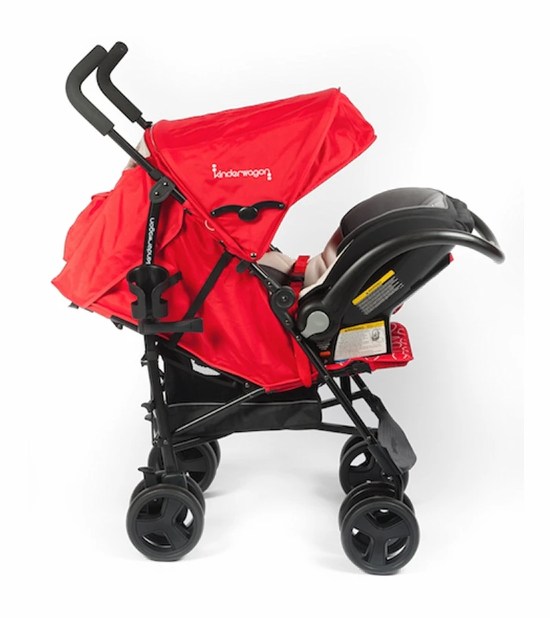 Kinderwagon Skip Umbrella Stroller - Red 6 Kinderwagon Skip Umbrella Stroller - Red - Image 4