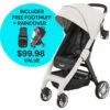 Larktale Chit Chat Compact Stroller Winter Bundle - Cottesloe Cream / Black -Babyzen || Baby Jogger Shop larktale chit chat compact stroller winter bundle cottesloe cream black 77