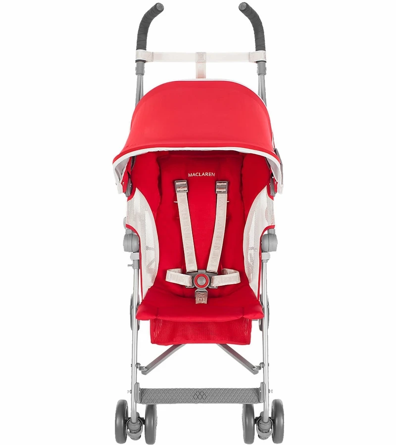 Maclaren 2016/2017 Globetrotter Umbrella Stroller - Cardinal/White 5 Maclaren 2016/2017 Globetrotter Umbrella Stroller - Cardinal/White - Image 3