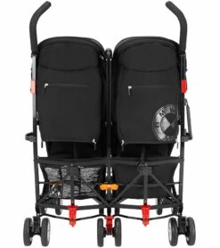 Maclaren BMW Twin Stroller - Black -Babyzen || Baby Jogger Shop maclaren bmw twin stroller black 252