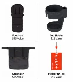 Maclaren Techno XT Winter Style Set - Black -Babyzen || Baby Jogger Shop maclaren techno xt winter style set black 153