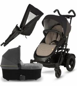 Micralite TwoFold Stroller + Bassinet - Carbon