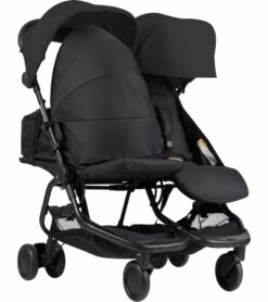 Mountain Buggy Nano Duo Double Stroller - Black -Babyzen || Baby Jogger Shop mountain buggy nano duo double stroller black 49