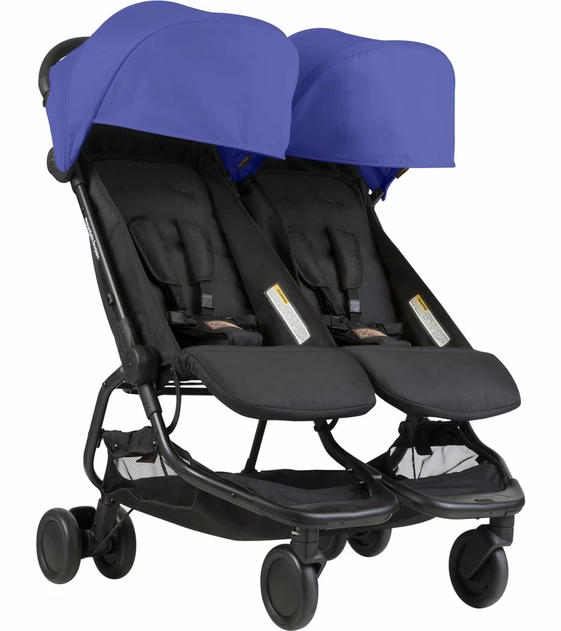 Mountain Buggy Nano Duo Double Stroller - Nautical 3 Mountain Buggy Nano Duo Double Stroller - Nautical