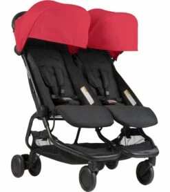 Mountain Buggy Nano Duo Double Stroller - Ruby