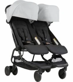 Mountain Buggy Nano Duo Double Stroller - Silver