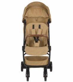 Nuna TRVL Self-Folding Compact Stroller - Camel -Babyzen || Baby Jogger Shop nuna trvl self folding compact stroller camel 151