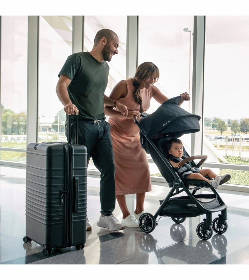 Nuna TRVL Self-Folding Compact Stroller - Caviar 7 Nuna TRVL Self-Folding Compact Stroller - Caviar - Image 5