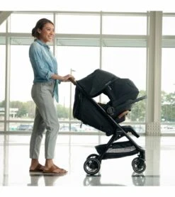 Nuna TRVL Self-Folding Compact Stroller - Caviar 15 Nuna TRVL Self-Folding Compact Stroller - Caviar -Babyzen || Baby Jogger Shop nuna trvl self folding compact stroller caviar 170