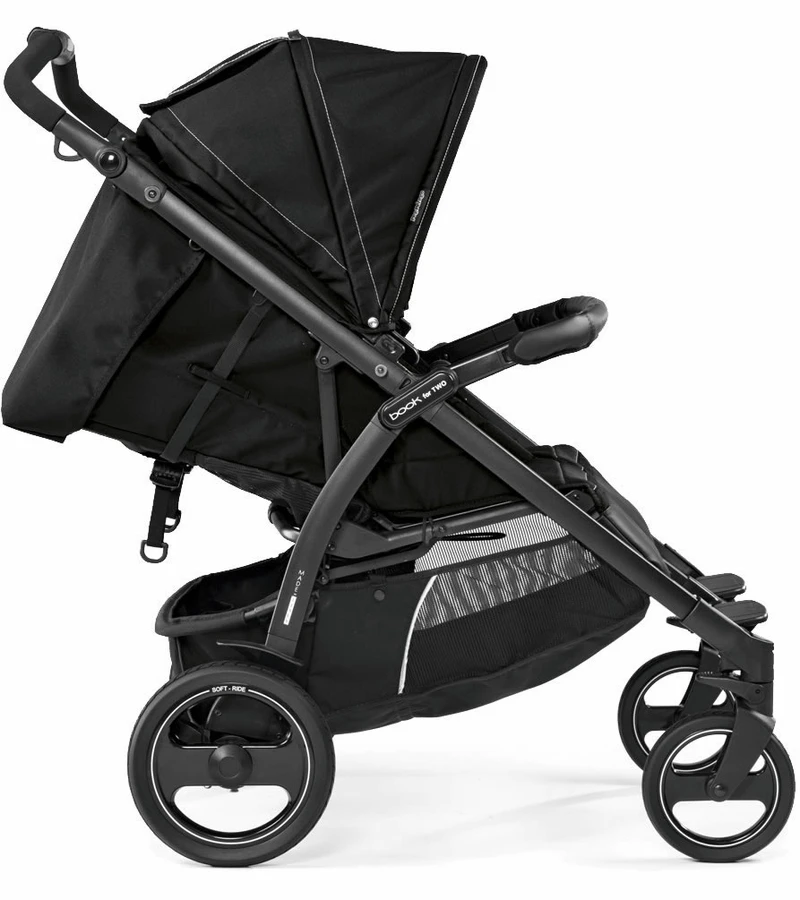 Peg Perego Book For Two Side By Side Double Stroller - Onyx 8 Peg Perego Book For Two Side By Side Double Stroller - Onyx - Image 6