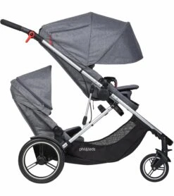 Phil & Teds Voyager Double Stroller - Charcoal Marl -Babyzen || Baby Jogger Shop phil teds voyager double stroller charcoal marl 169