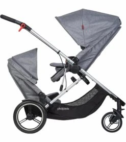 Phil & Teds Voyager Double Stroller - Charcoal Marl -Babyzen || Baby Jogger Shop phil teds voyager double stroller charcoal marl 170