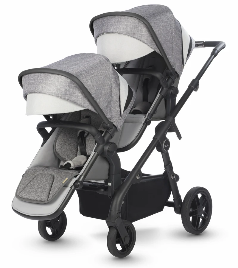 Silver Cross Coast Double Stroller - Limestone 4 Silver Cross Coast Double Stroller - Limestone - Image 2