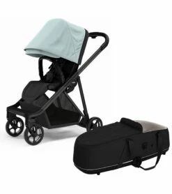 Thule Shine Stroller + Bassinet Bundle - Alaska / Black