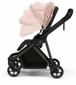 Thule Shine Stroller + Bassinet Bundle - Misty Rose / Black -Babyzen || Baby Jogger Shop thule shine stroller bassinet bundle misty rose black 138