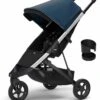 Thule Spring Stroller + Cup Holder Bundle - Majolica -Babyzen || Baby Jogger Shop thule spring stroller cup holder bundle majolica 130