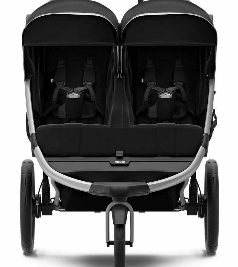 Thule Urban Glide 2 Double Jogging Stroller + Essentials Bundle - Jet Black 6 Thule Urban Glide 2 Double Jogging Stroller + Essentials Bundle - Jet Black - Image 4