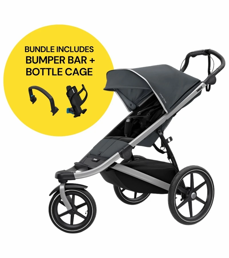 Thule Urban Glide 2 Jogging Stroller Essentials Bundle - Dark Shadow 3 Thule Urban Glide 2 Jogging Stroller Essentials Bundle - Dark Shadow
