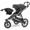 Thule Urban Glide 2 Single Jogging Stroller + Sport Organizer - Dark Shadow -Babyzen || Baby Jogger Shop thule urban glide 2 single jogging stroller sport organizer dark shadow 58
