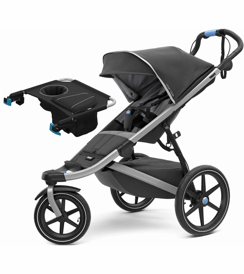 Thule Urban Glide 2 Single Jogging Stroller + Sport Organizer - Dark Shadow 3 Thule Urban Glide 2 Single Jogging Stroller + Sport Organizer - Dark Shadow