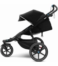 Thule Urban Glide 2 Single Jogging Stroller + Water Bottle Cage Bundle - Black -Babyzen || Baby Jogger Shop thule urban glide 2 single jogging stroller water bottle cage bundle black 177