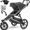 Thule Urban Glide 2 Single Stroller + Accessory Set - Dark Shadow -Babyzen || Baby Jogger Shop thule urban glide 2 single stroller accessory set dark shadow 203