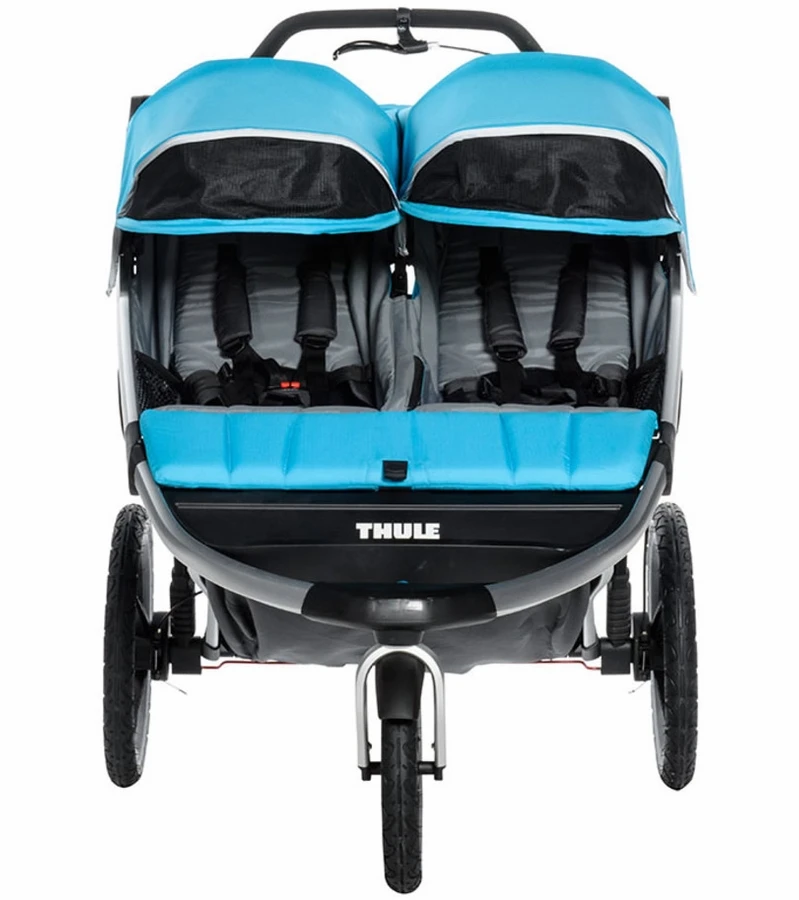 Thule Urban Glide Double Jogging Stroller - Thule Blue 4 Thule Urban Glide Double Jogging Stroller - Thule Blue - Image 2