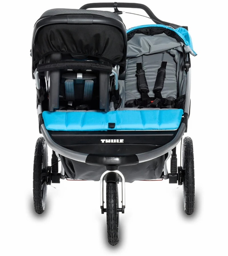 Thule Urban Glide Double Jogging Stroller - Thule Blue 8 Thule Urban Glide Double Jogging Stroller - Thule Blue - Image 6