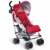 UPPAbaby 2017 G-LUXE Umbrella Stroller - Denny (Red/Silver) - OPEN BOX RETURN -Babyzen || Baby Jogger Shop uppababy 2017 g luxe umbrella stroller denny red silver open box return 26
