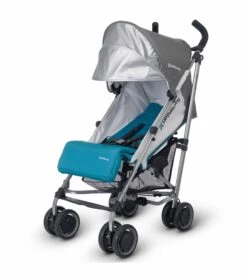 UPPAbaby 2017 G-LUXE Umbrella Stroller - Sebby (Teal/Silver) (Discontinued Fashion) -Babyzen || Baby Jogger Shop uppababy 2017 g luxe umbrella stroller sebby teal silver discontinued fashion 29