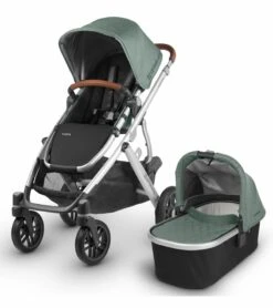 UPPAbaby 2018 / 2019 Vista Stroller - Emmett (Green Melange/Silver/Saddle Leather)