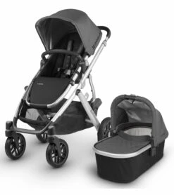 UPPAbaby 2018 / 2019 Vista Stroller - Jordan (Charcoal Melange/Silver/Black Leather)