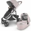 UPPAbaby Cruz V2 Stroller + Bassinet - Alice (Dusty Pink/Silver/Saddle Leather) -Babyzen || Baby Jogger Shop uppababy cruz v2 stroller bassinet alice dusty pink silver saddle leather 18