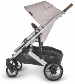 UPPAbaby Cruz V2 Stroller + Bassinet - Alice (Dusty Pink/Silver/Saddle Leather) -Babyzen || Baby Jogger Shop uppababy cruz v2 stroller bassinet alice dusty pink silver saddle leather 22