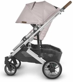 UPPAbaby Cruz V2 Stroller + Bassinet - Alice (Dusty Pink/Silver/Saddle Leather) -Babyzen || Baby Jogger Shop uppababy cruz v2 stroller bassinet alice dusty pink silver saddle leather 23