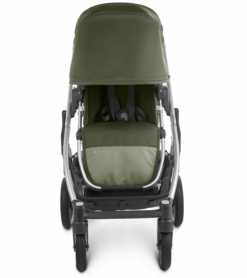 UPPAbaby Cruz V2 Stroller - Hazel (Olive/Silver/Saddle Leather) 9 UPPAbaby Cruz V2 Stroller - Hazel (Olive/Silver/Saddle Leather) - Image 7