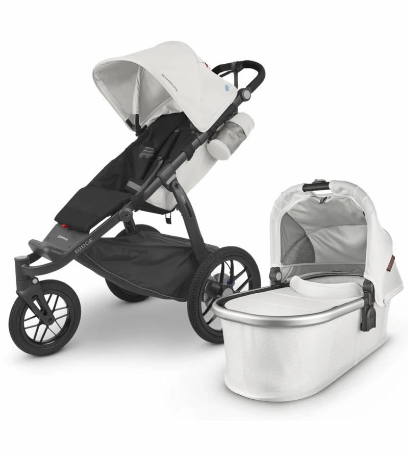 UPPAbaby Ridge Jogging Stroller + Bassinet Bundle - Bryce / Bryce 3 UPPAbaby Ridge Jogging Stroller + Bassinet Bundle - Bryce / Bryce