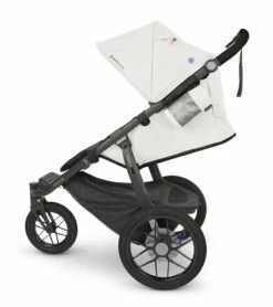 UPPAbaby Ridge Jogging Stroller + PiggyBack Ride-Along Bundle - Bryce (White / Carbon) 11 UPPAbaby Ridge Jogging Stroller + PiggyBack Ride-Along Bundle - Bryce (White / Carbon) -Babyzen || Baby Jogger Shop uppababy ridge jogging stroller mesa travel system bundle bryce bryce 135 2