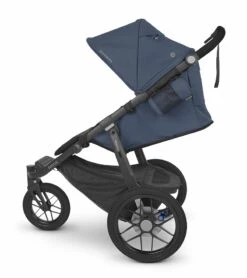 UPPAbaby Ridge Jogging Stroller + PiggyBack Ride-Along Bundle - Reggie (Slate Blue / Carbon) -Babyzen || Baby Jogger Shop uppababy ridge jogging stroller mesa travel system bundle reggie jake 44 1